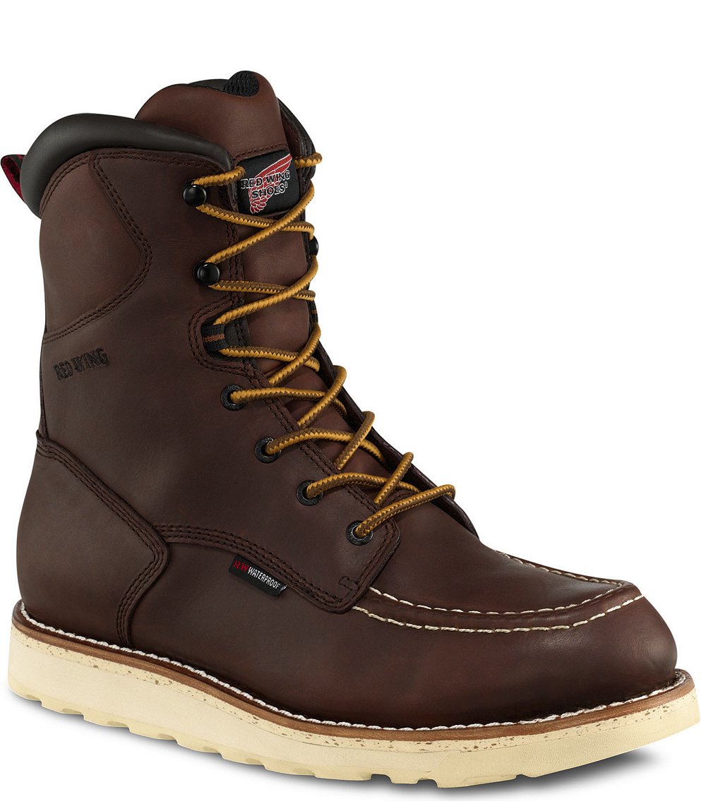 red wing logo boots font